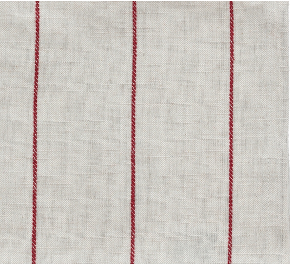 Duk Line 140x320 cm offwhite rød fra Södahl