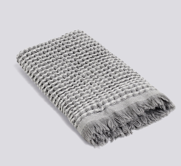 Waffle håndkle lys grå fra HAY