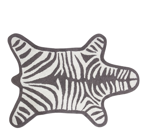 Zebra badematte grå fra Jonathan Adler