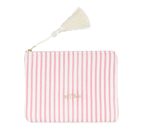 Sminkepung 15x21 cm Pink Stripe ByTiMo