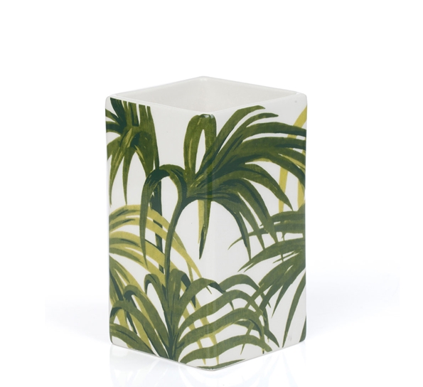 Palmeral tannbørsteholder hvit/grønn