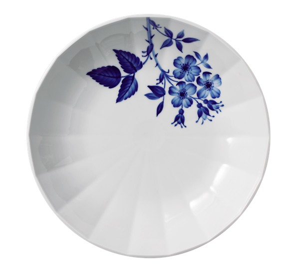 Blomst tallerken dyp 24 cm rose fra n