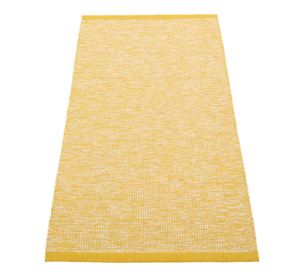 Sam matte med lintråd mustard 70x150 cm fra Pappelina