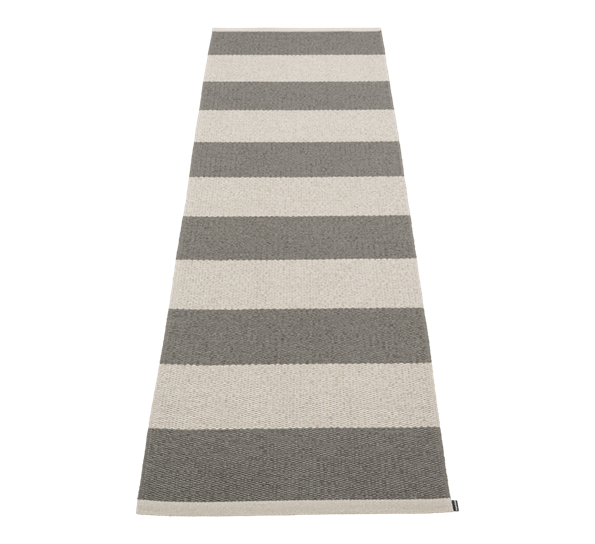 Bob matte charcoal lin 70x225 cm fra Pappelina