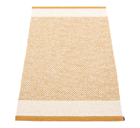 Edit matte oker vanilje beige metallic 85x160 cm fra Pappelina