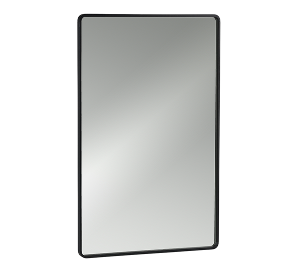Rim veggspeil 70x44 cm sort fra Zone