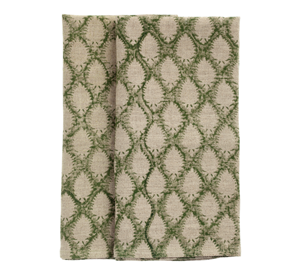 Cypress linservietter 2-pk 50x50 cm grønn fra Chamois