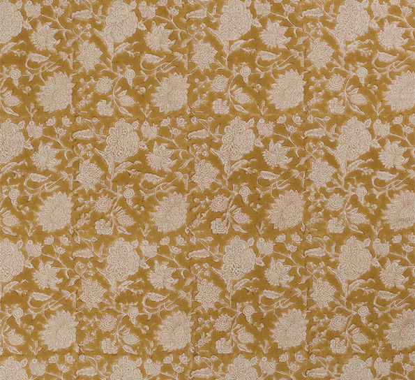 Indian Rose linduk oker 145x350cm fra Chamois