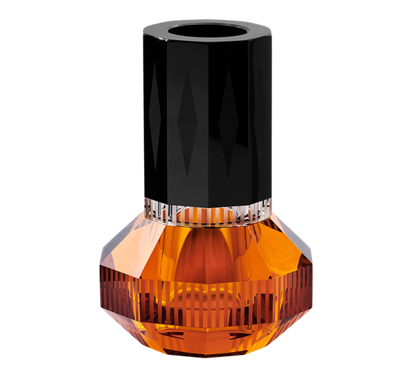 Chicago vase h15 cm amber sort fra Reflections Copenhagen