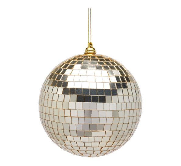 Julekule discokule 12 cm gull EDG Enzo de Gasperi