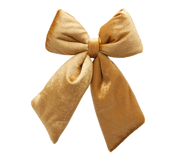 Juletrepynt sløyfe fløyel 20 cm gull EDG Enzo de Gasperi