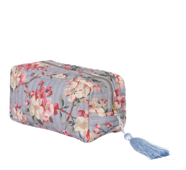 Toalettmappe 20x12x10 cm Cotton Autumn Flowers ByTiMo