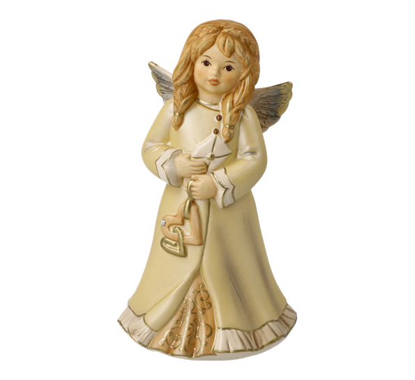 Champagne engel Lovely Greetings med Swarovski®-krystall 15,5 cm fra Goebel