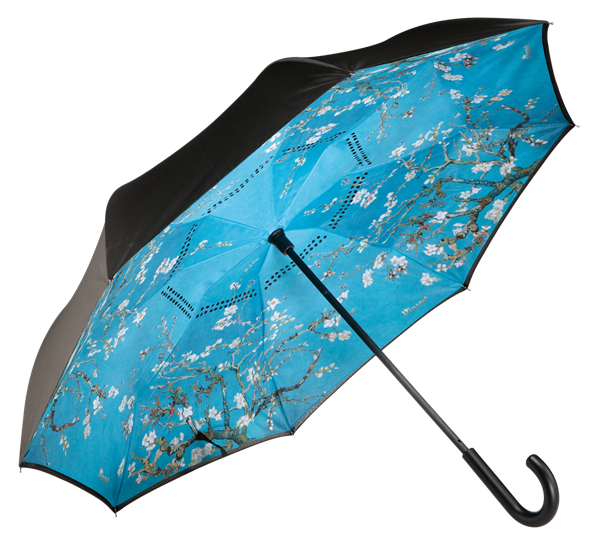 Paraply Van Gogh Almond Tree blå Ø108 cm fra Goebel