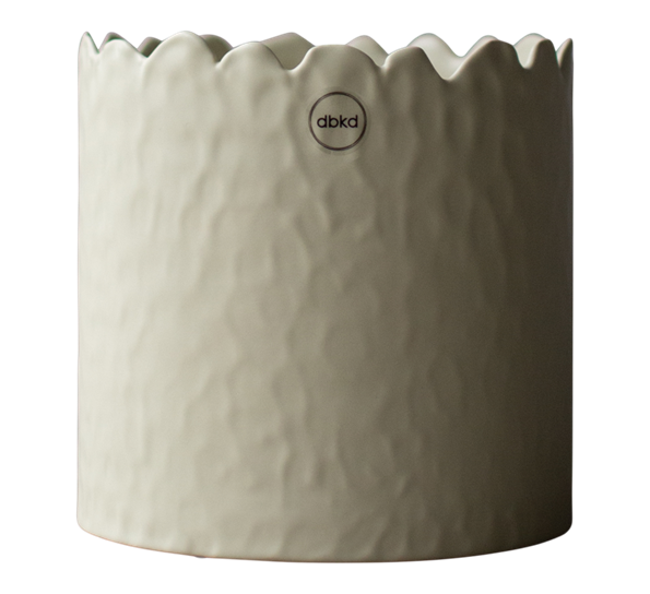 Flowery potteskjuler h16 cm krem fra DBKD