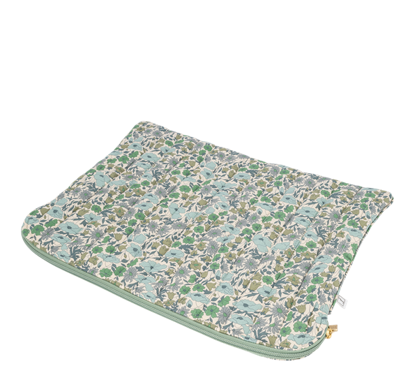 Mac cover Liberty Poppy and Daisy teal Bon Dep