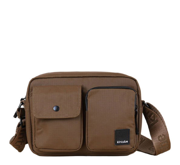 Miles crossbody bag 25x18x8 cm earth brown fra Kintobe