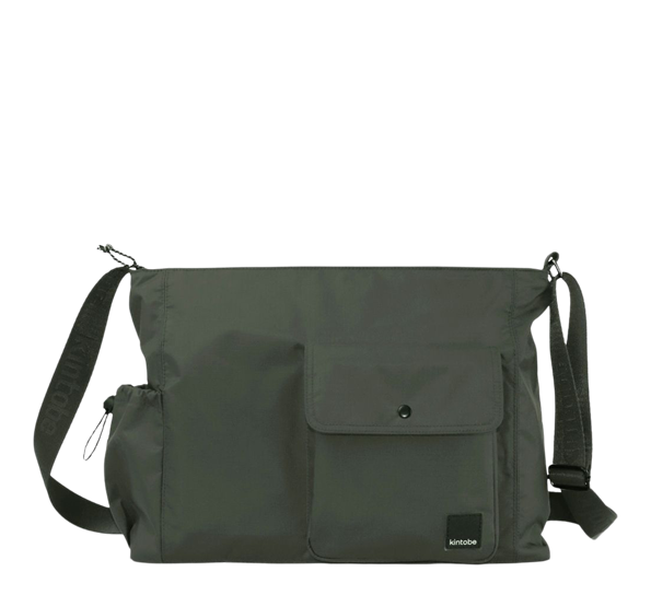 Milo messenger bag 41x30x10 cm zen green fra Kintobe