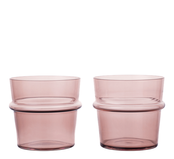 Boya drikkeglass 30 cl 2-pk mauve fra Ferm Living