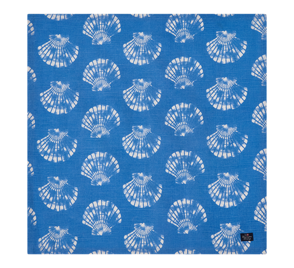 Shell serviett 50x50 cm blå hvit Lexington