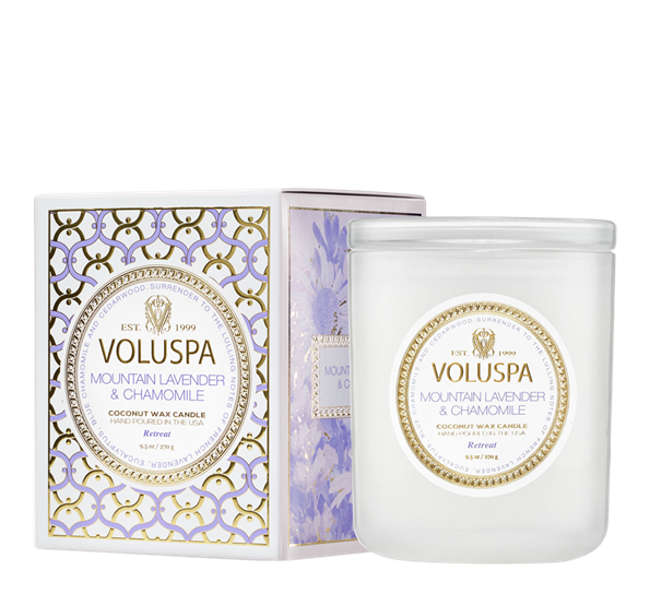 Duftlys 60t Mountain Lavender & Chamomile fra Voluspa
