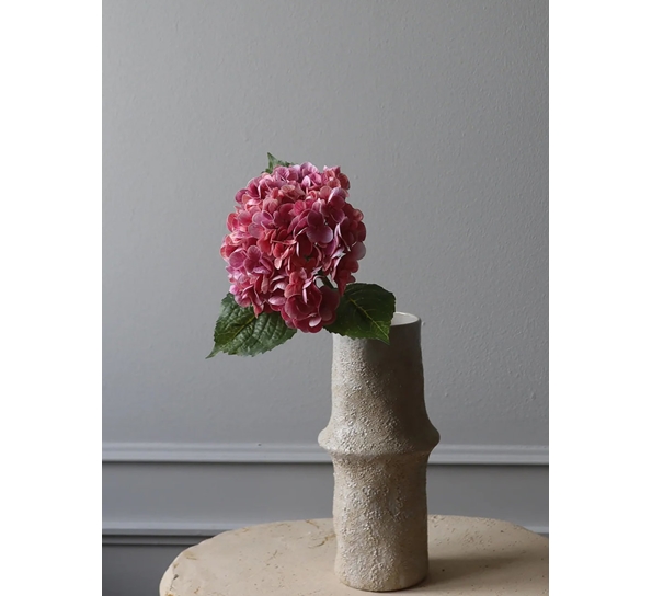 Kunstig blomst Hydrangea Hortensia rosa fra Botanè Studios