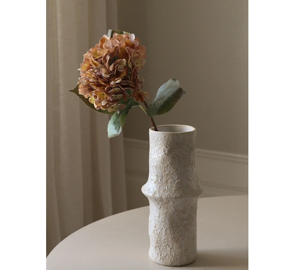 Kunstig blomst Hydrangea Hortensia oransje fra Botanè Studios