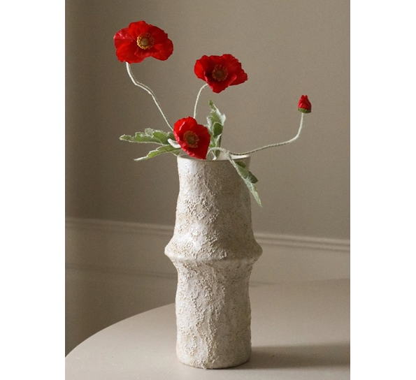 Kunstig blomst Poppy Valmue rød fra Botanè Studios