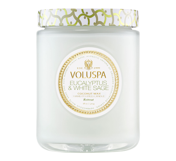 Duftlys 100t 455g Eucalyptus & White Sage fra Voluspa
