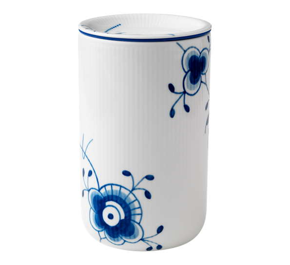 Blå Mega Riflet oppbevaringskrukke 115 cl fra n