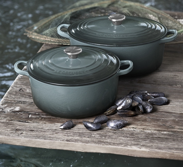 Jerngryte rund 4,2l 24cm ocean. fra Le Creuset