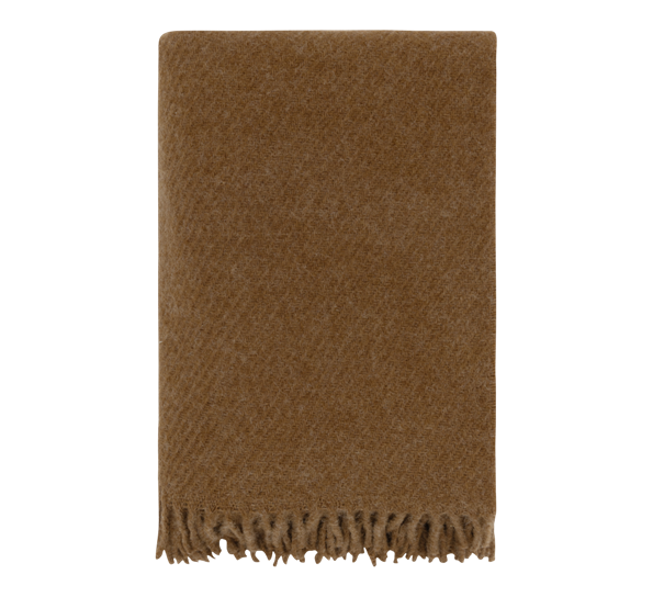 <p>Falketind ullpledd oker 120x180cm Høie</p>
