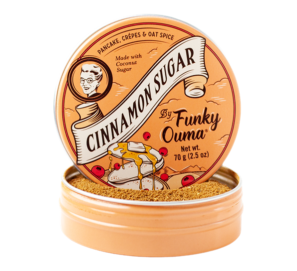Cinnamon Sugar kanelsukker 70g fra Funky Ouma