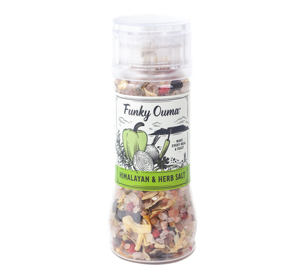 Krydderkvern Himalaya- og urtesalt fra Funky Ouma