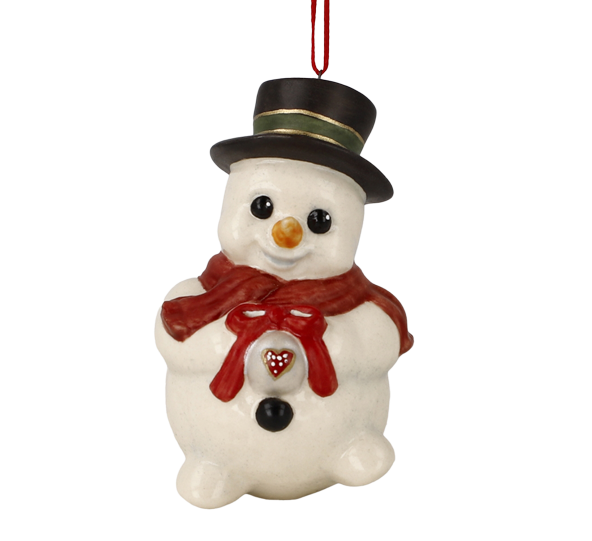 Snømann ornament Gustl 5 cm fra Goebel