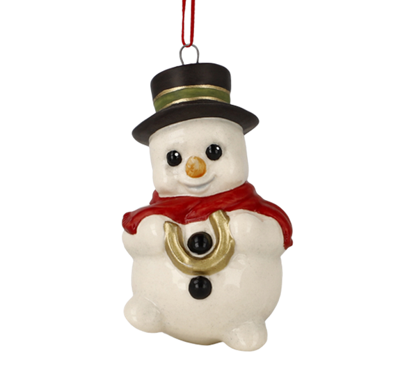 Snømann ornament Oskar 5 cm fra Goebel