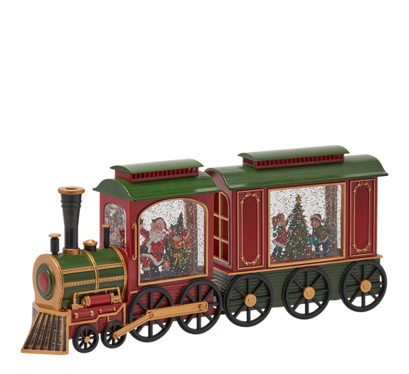 <p>Tog med LED-lys og musikk 21 cm rød EDG Enzo de Gasperi</p>
