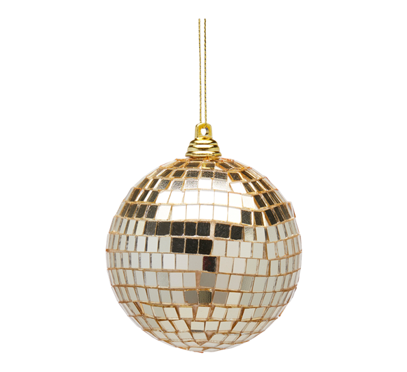 Julekule discokule 8 cm gull EDG Enzo de Gasperi