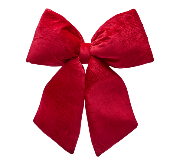 Juletrepynt sløyfe fløyel 63 cm burgunder EDG Enzo de Gasperi