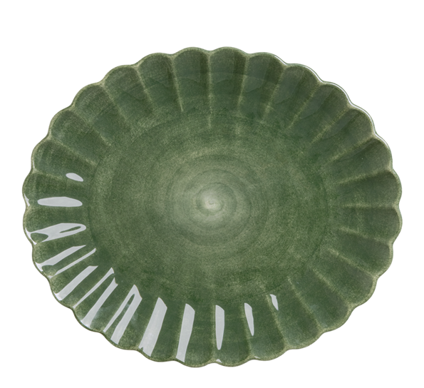 Oyster serveringsfat 35x30 cm forest green Mateus