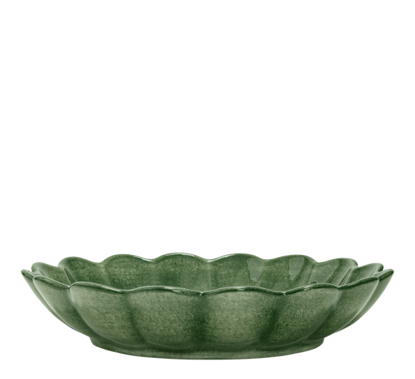 Oyster skål 24 cm 90 cl forest green Mateus