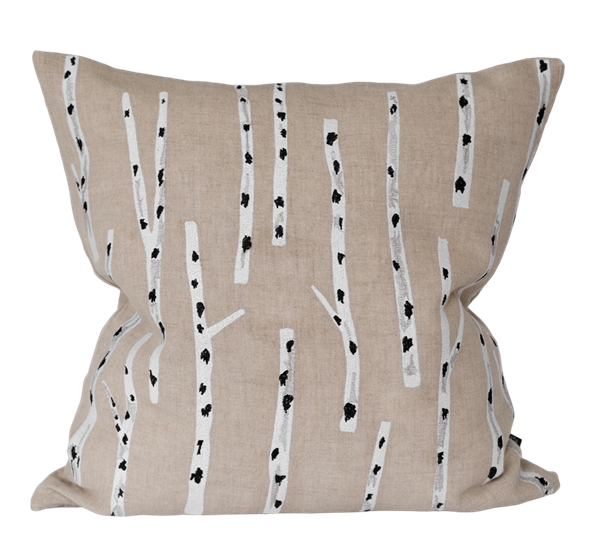 Birch putetrekk lin 48x48 cm natur fra Fine Little Day