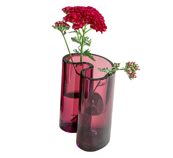 Bror vase 11 cm aubergine NOIDOI