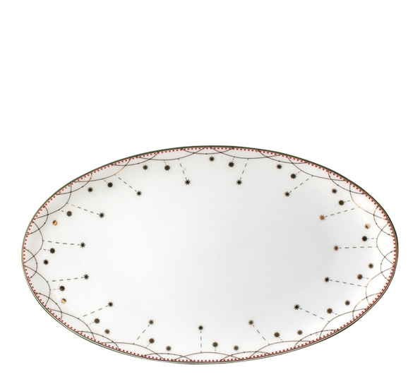 Julemorgen asjett oval 20 cm fra Wik & Walsøe