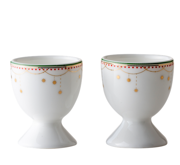 Julemorgen eggeglass 2-pk fra Wik & Walsøe