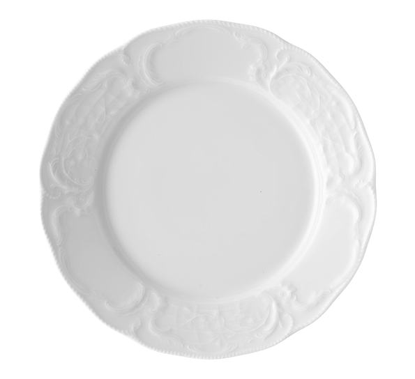 Sanssouci Hvit tallerken flat 25 cm fra Rosenthal