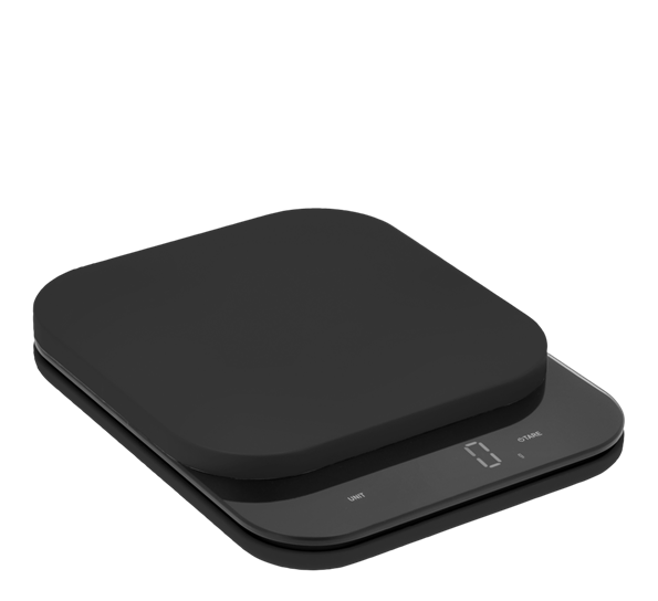 Mensura kjøkkenvekt sort fra Rosti