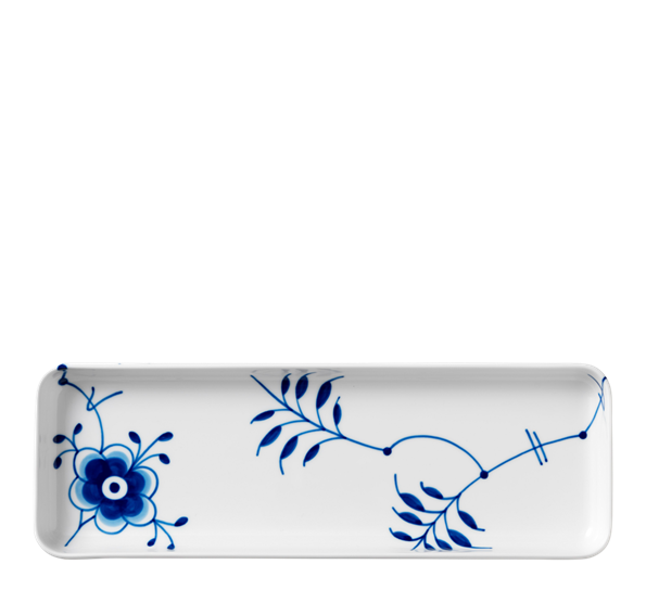 Blå Mega Riflet fat 36 cm fra n