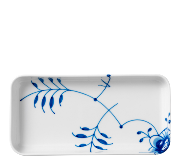 Blå Mega Riflet fat 24 cm fra n