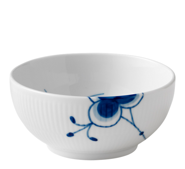 Blå Mega Riflet skål 13 cm fra n